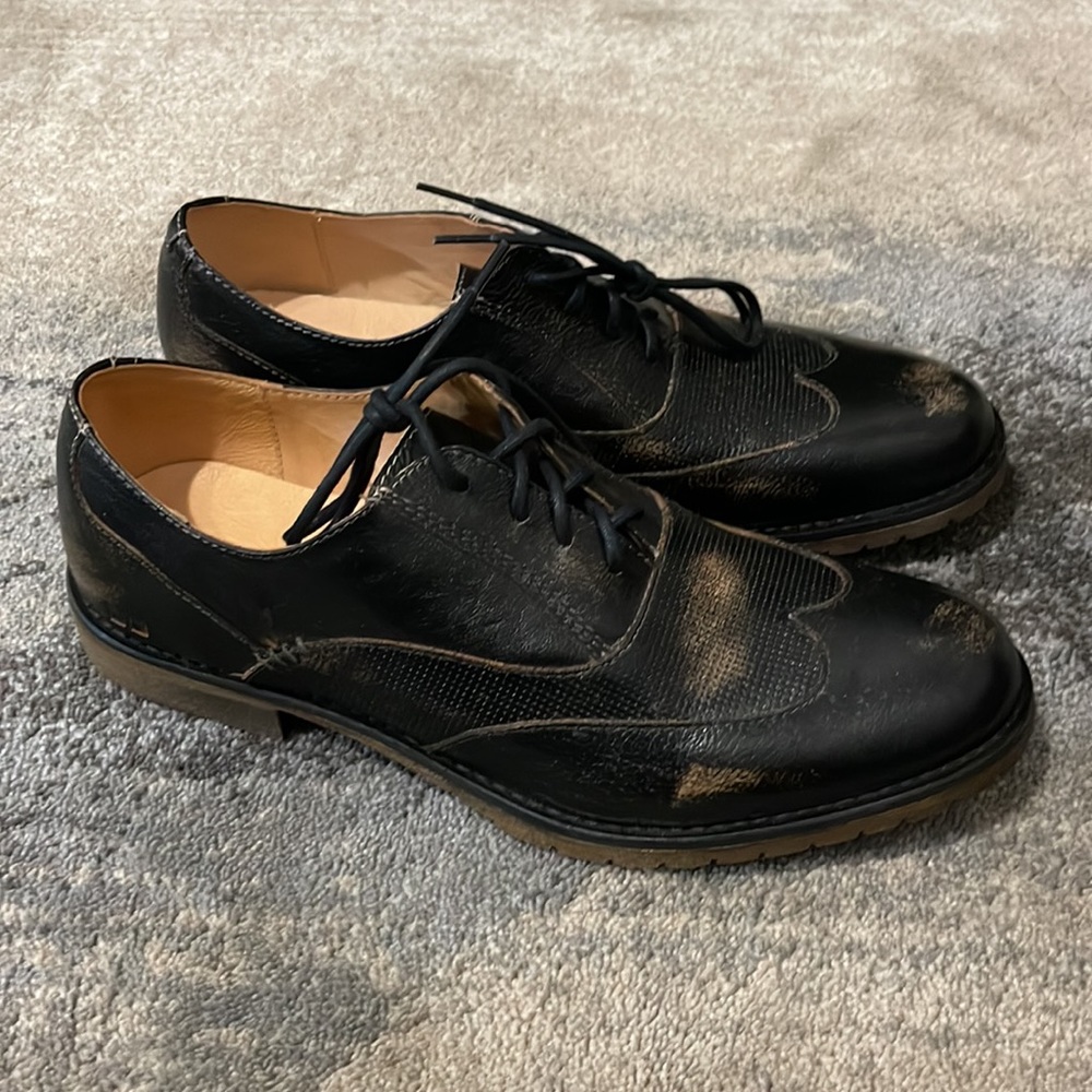 Bed|Stu Genuine Leather unique imperfect mens dress shoe New
